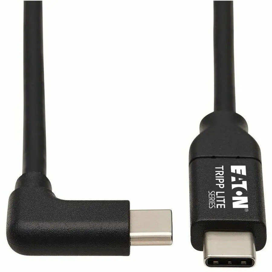 EATON Tripp Lite USB C Cable USB 2.0 Right-Angle Plug 100W PD Charging M/M 2M - 6.56 ft Thunderbolt 3 Data Transfer Cable for Smartphone, Computer, Charger, Power Bank, MacBook Pro, Chromebook, Notebook, Do...  - U040-02M-C-5ARA