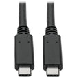 EATON Tripp Lite USB C Cable USB 3.1 5A 10 Gbps USB-IF Certified USB Type C 3ft - USB for Notebook, MacBook, Chromebook, Ultrabook, Smartphone, Docking Station, Flash Drive, Tablet, Hard Drive, Computer, Wa...  - U420-C03-G2-5A
