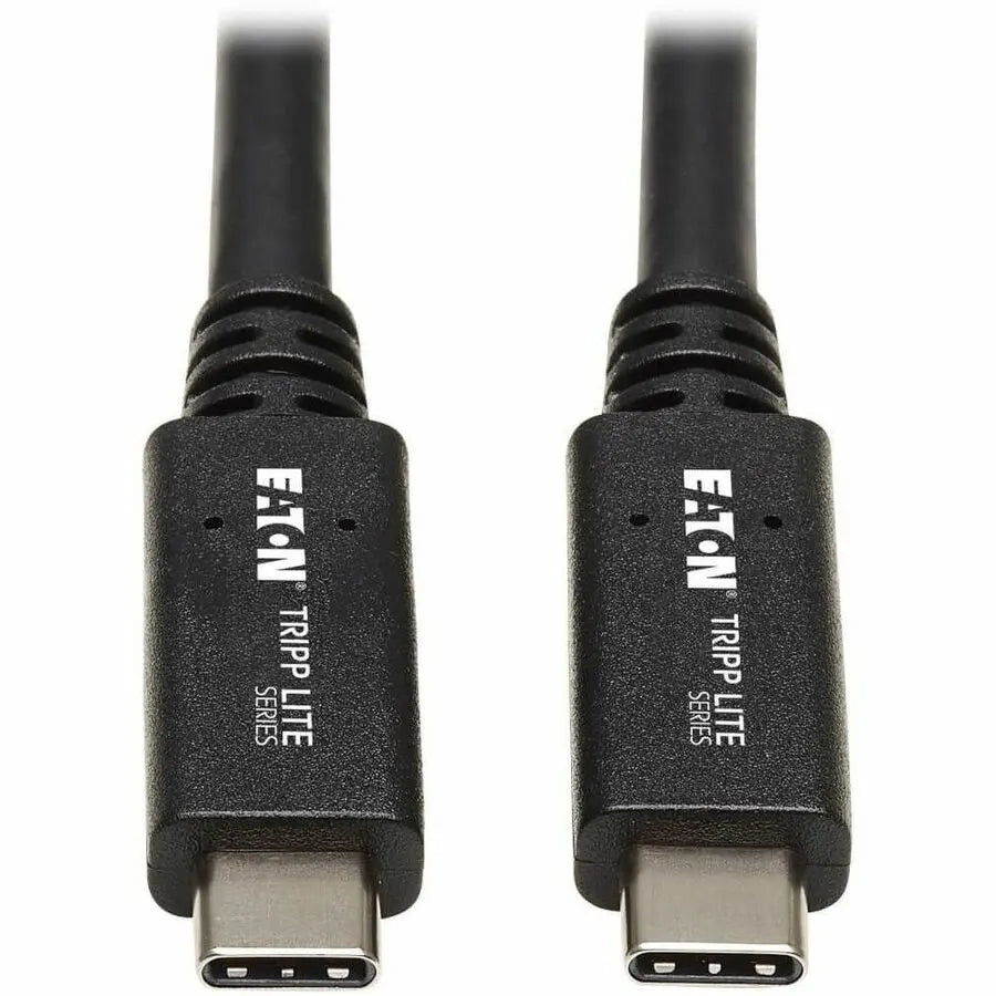 EATON Tripp Lite USB C Cable USB 3.1 Gen 2, 5A Rating 10Gbps M/M USB Type C Thunderbolt 3 20in - 1.67 ft USB Data Transfer Cable for Smartphone, Notebook, MacBook, Chromebook, Ultrabook, Mobile Device, Dock...  - U420-20N-G2-5A