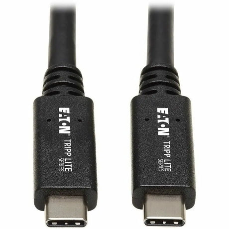 EATON Tripp Lite USB C Cable USB 3.1 Gen 2, 5A Rating 10Gbps M/M USB Type C Thunderbolt 3 20in - 1.67 ft USB Data Transfer Cable for Smartphone, Notebook, MacBook, Chromebook, Ultrabook, Mobile Device, Dock...  - U420-20N-G2-5A