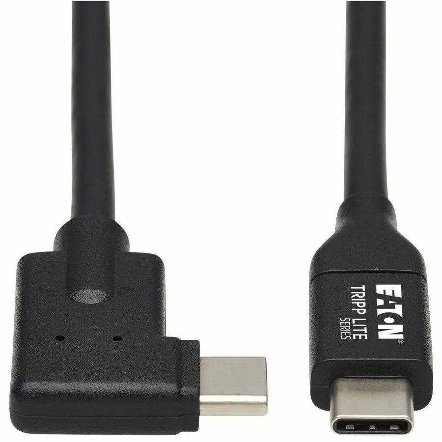 EATON Tripp Lite USB C Cable USB 3.2 Gen 1 60W PD Charging Right-Angle M/M 1M - 3.28 ft Thunderbolt 3 Data Transfer Cable for Smartphone, Computer, Charger, Power Bank, MacBook Pro, Chromebook, Notebook, Do...  - U420-01M-RA