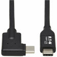 EATON Tripp Lite USB C Cable USB 3.2 Gen 1 Right-Angle 60W PD Charging M/M 2M - 6.56 ft Thunderbolt 3 Data Transfer Cable for Smartphone, Computer, Charger, Power Bank, MacBook Pro, Chromebook, Notebook, Do...  - U420-02M-RA