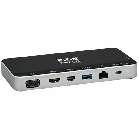 EATON Tripp Lite USB C Docking Station Hub Triple Display 4K HDMI VGA USB A/C Gbe - for Notebook/Tablet PC - 60 W - USB Type C - Network (RJ-45) - HDMI - VGA - DisplayPort - Mini DisplayPort - Thunderbolt -...  - U442-DOCK16-B