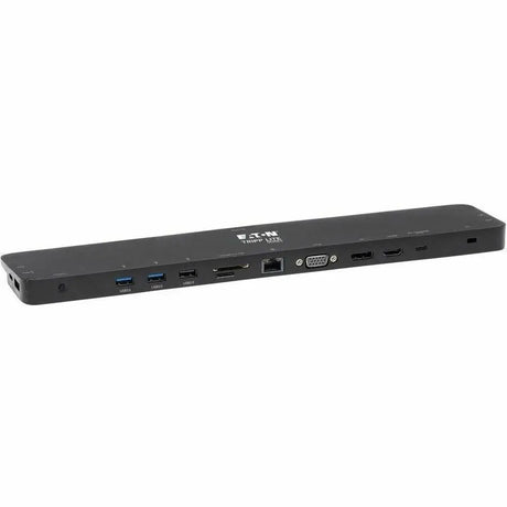 EATON Tripp Lite USB C Docking Station Triple Monitor 4K HDMI DP VGA USB A/C Gbe - for Notebook/Tablet/Smartphone - 100 W - USB Type C - 6 x USB Ports - 2 x USB 2.0 - 2 x USB 3.0 - Network (RJ-45) - HDMI - ...  - U442-DOCK7D-B