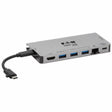 EATON Tripp Lite USB C Docking Station USB Hub 4k HDMI Gbe SD Card Reader PD Charging USB Type C - for Notebook/Tablet/Smartphone - 100 W - USB Type C - 3 x USB 3.0 - Network (RJ-45) - HDMI - Thunderbolt - ...  - U442-DOCK5D-GY