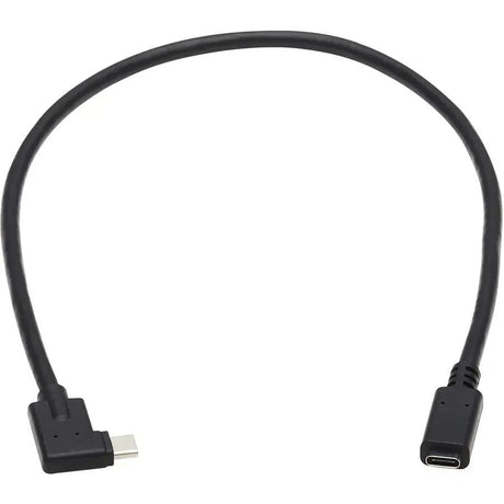 EATON Tripp Lite USB-C Extension Cable (M/F) - USB 3.2 Gen 2 (10Gbps), Thunderbolt 3 Compatible, Right-Angle Plug, 20 in. (0.5 m) - 1.67 ft Thunderbolt 3 Data Transfer Cable for MacBook Pro, Chromebook, Not...  - U421-20N-G2-RA