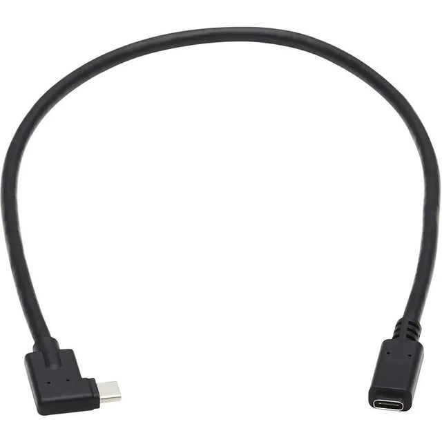 EATON Tripp Lite USB-C Extension Cable (M/F) - USB 3.2 Gen 2 (10Gbps), Thunderbolt 3 Compatible, Right-Angle Plug, 20 in. (0.5 m) - 1.67 ft Thunderbolt 3 Data Transfer Cable for MacBook Pro, Chromebook, Not...  - U421-20N-G2-RA