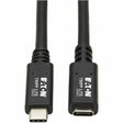 EATON Tripp Lite USB C Extension Cable USB 3.2 Gen 1 60W PD Charging TB3 M/F 3ft - 3 ft Thunderbolt 3 Data Transfer Cable for MacBook Pro, Chromebook, Notebook, Computer, Dock, Smartphone, Docking Station, ...  - U421-003