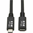 EATON Tripp Lite USB C Extension Cable USB 3.2 Gen 2 60W PD Charging TB3 M/F 20in - 1.67 ft Thunderbolt 3 Data Transfer Cable for MacBook Pro, Chromebook, Notebook, Computer, Dock, Smartphone, Docking Stati...  - U421-20N-G2
