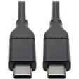 EATON Tripp Lite USB C Hi-Speed Cable w/ 5A Rating 20V M/M USB 2.0 USB Type C USB-C USB Type-C 3ft 3' - USB for MacBook Pro, Smartphone, Tablet, PC, Wall Charger - 60 MB/s - 3 ft - 1 x Type C Male USB - 1 x...  - U040-003-C-5A