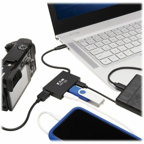 EATON Tripp Lite USB C Hub 4-Port 2 USB-A, 2 USB-C Ports USB 3.1 Gen 2 Aluminum - USB 3.1 (3.1 Gen 2) Type C - External - 4 USB Port(s) - 4 USB 3.1 Port(s) - Mac, PC - U460-004-2A2C-2