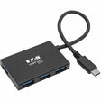 EATON Tripp Lite USB C Hub 4-Port USB-A Compact USB 3.1 Gen 1 Portable Aluminum - USB - External - 4 USB Port(s) - 4 USB 3.1 Port(s) - PC - U460-004-4A-AL