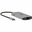 EATON Tripp Lite USB C Hub USB 3.2 Gen 1 3 USB-A, Gbe Aluminum 100W PD Charging - USB Type C - External - 3 USB Port(s) - 1 Thunderbolt Port(s) - PC - U460-003-3AGALC