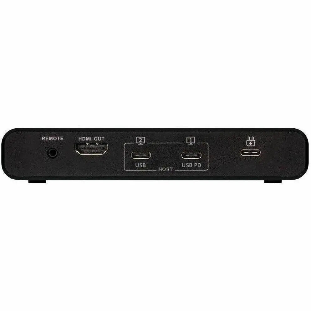 EATON Tripp Lite USB C KVM Dock 2-Port 4K HDMI USB-A Hub PD Charging USB 3.2 Gen 1 - 2 Computer(s) - 1 Local User(s) - 3840 x 2160 - 5 x USB - 1 x HDMI - TAA Compliant - B003-HC2-DOCK1