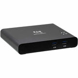 EATON Tripp Lite USB C KVM Dock 2-Port 4K HDMI USB-A Hub PD Charging USB 3.2 Gen 1 - 2 Computer(s) - 1 Local User(s) - 3840 x 2160 - 5 x USB - 1 x HDMI - TAA Compliant - B003-HC2-DOCK1