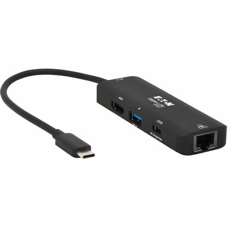 EATON Tripp Lite USB C Multiport Adapter 4K60Hz HDMI USB-A Gbe 100W PD Charging - 1 x Type C Male USB - 1 x Type A Female USB, 1 x RJ-45 Female Network, 1 x Type C Female USB, 1 x HDMI Female Digital Audio/...  - U444-06N-H4GUC2