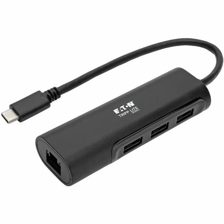 EATON Tripp Lite USB C Multiport Hub Adapter w/ 3 USB-A, Gbe Black USB Type C - USB 3.1 Type C - 1 Port(s) - 1 - Twisted Pair - U460-003-3A1GB
