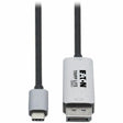 EATON Tripp Lite USB C to DisplayPort Adapter Cable 8K UHD M/M DP 1.4 Black 6ft - 6 ft DisplayPort/USB-C A/V Cable for Audio/Video Device, Monitor, Projector, TV, Notebook, Tablet, Smartphone, MacBook Pro, ...  - U444-006-DP8SE