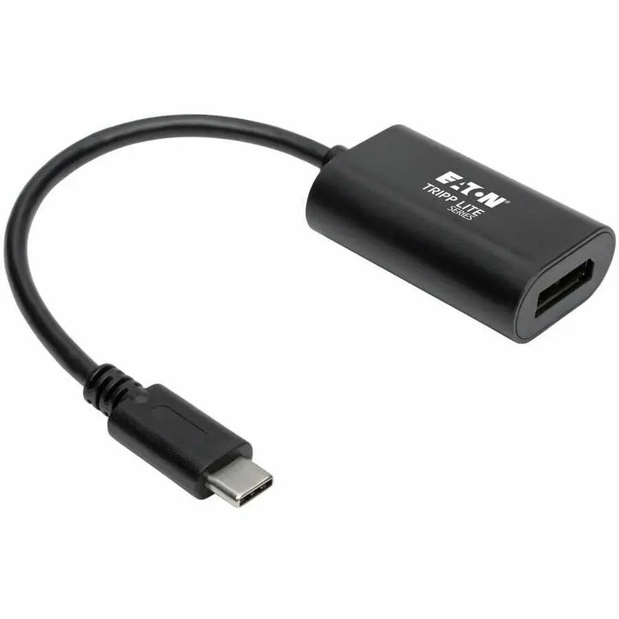 EATON Tripp Lite USB C to DisplayPort Video Adapter Converter 4K x 2K @ 60Hz, Black, USB Type C to DP, USB-C, USB Type-C 6in - 1 x DisplayPort - Mac, Chrome OS - U444-06N-DP4K6B