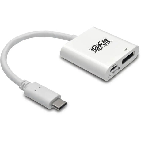 EATON Tripp Lite USB C to DisplayPort Video Adapter Converter w/ USB-C PD Charging Port, USB Type C to DP, USB-C, USB Type-C 6in - 1 x DisplayPort - U444-06N-DP-C