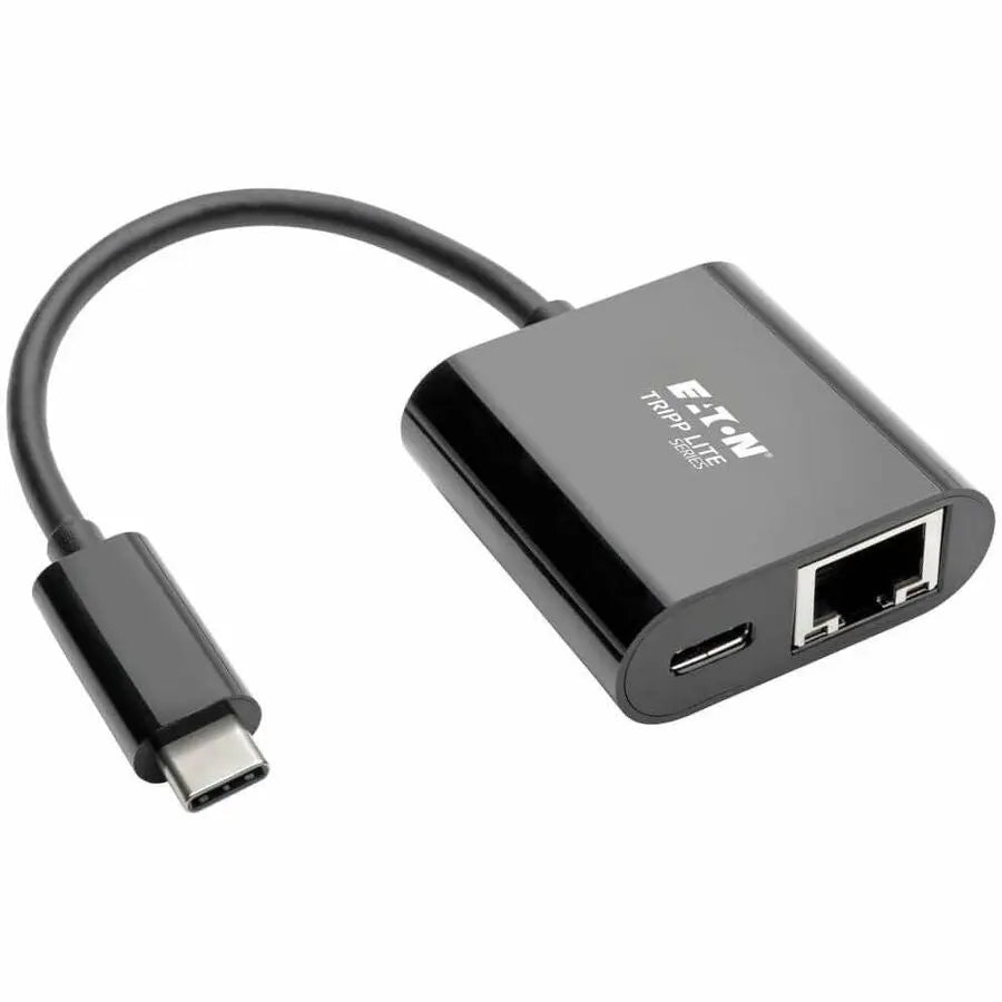 EATON Tripp Lite USB C to Gigabit Ethernet Adapter USB Type C to Gbe PD Charging, USB Type C, USB-C, USB Type-C - USB 3.1 Type C - 1 Port(s) - 1 - Twisted Pair - U436-06N-GB-C
