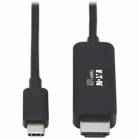 Tripp Lite USB C to HDMI Adapter Cable 4K, 4:4:4 Thunderbolt 3 Black 3ft - 3 ft HDMI/USB-C A/V Cable for Audio/Video Device, Monitor, Notebook, Tablet, MacBook Pro, Projector, TV, Gaming Computer, HDT...  - U444-003-HBE EATON