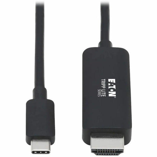 Tripp Lite USB C to HDMI Adapter Cable 4K, 4:4:4 Thunderbolt 3 Black 3ft - 3 ft HDMI/USB-C A/V Cable for Audio/Video Device, Monitor, Notebook, Tablet, MacBook Pro, Projector, TV, Gaming Computer, HDT...  - U444-003-HBE EATON