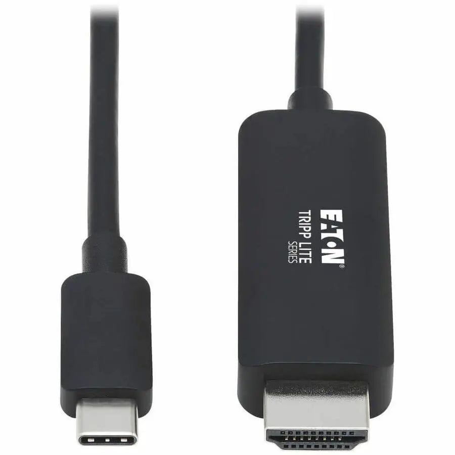 EATON Tripp Lite USB C to HDMI Adapter Cable 4K, 4:4:4 Thunderbolt 3 Black 6ft - 6 ft HDMI/USB-C A/V Cable for Audio/Video Device, Monitor, Notebook, Tablet, MacBook Pro, Projector, TV, Gaming Computer, HDT...  - U444-006-HBE