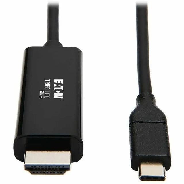 EATON Tripp Lite USB C to HDMI Adapter Cable USB 3.1 Gen 1 4K M/M USB-C Black 6ft - 6 ft HDMI/Thunderbolt 3 A/V Cable for Smartphone, Projector, Chromebook, Notebook, Monitor, Tablet, Audio/Video Device, Ma...  - U444-006-H4K6BE
