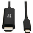 EATON Tripp Lite USB C to HDMI Adapter Cable USB 3.1 Gen 1 4K M/M USB-C Black 9ft - 8.86 ft HDMI/Thunderbolt 3 A/V Cable for Smartphone, Projector, Chromebook, Notebook, Monitor, Tablet, Audio/Video Device,...  - U444-009-H4K6BE
