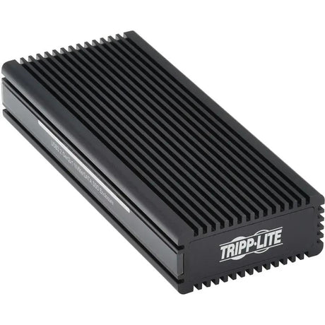 EATON Tripp Lite USB-C to M.2 NVMe and SATA SSD (M-Key) Gaming Enclosure Adapter - USB 3.2 Gen 2 (10 Gbps), LEDs - 1 x SSD Supported - 1 x Total Bay - Aluminum, Nickel