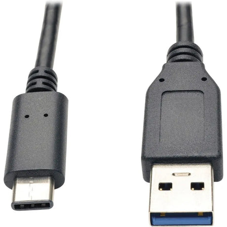 EATON Tripp Lite USB C to USB-A Cable 5 Gbps USB 3.1 Gen 1 M/M USB Type C 3' - USB for Smartphone, Tablet, Computer - 640 MBps - 3 ft - 1 x Type C Male USB - 1 x Type A Male USB - Nickel Plated, Gold-plated...  - U428-003