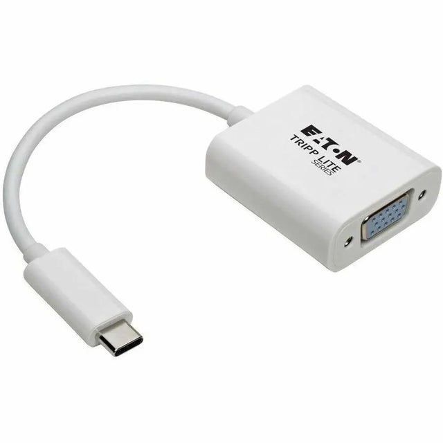 EATON Tripp Lite USB C to VGA Video Adapter Converter1080p, M/F, USB Type C to VGA, USB-C to VGA, USB Type-C to VGA 6in - USB/VGA for Video Device, Graphics Card, Projector, Tablet, Smartphone, Ultrabook, C - U444-06N-VGA-AM