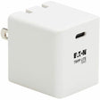 EATON Tripp Lite USB C Wall Charger Compact 40W GaN Technology Power Delivery 3.0 - 120 V AC, 230 V AC Input - 5 V DC/3 A, 9 V DC, 15 V DC, 20 V DC Output - U280-W01-40C1