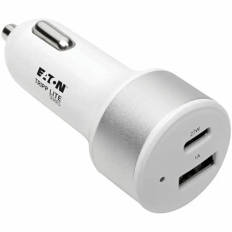 EATON Tripp Lite USB Car Charger Dual-Port Quick Charge USB Type C & USB Type A - 32 W Output Power - 12 V DC Input Voltage - 3.6 V DC, 6.5 V DC, 5 V DC, 9 V DC, 12 V DC Output Voltage - 3 A Output Current ...  - U280-C02-C1A1