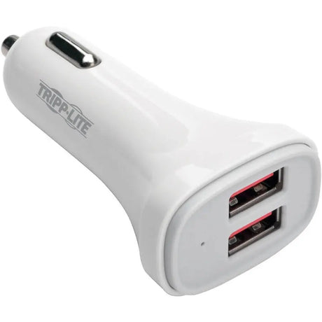 EATON Tripp Lite USB Car Charger Dual-Port with Autosensing 5V 4.8A Fast Charger for Tablets and Cell Phones - 24 W Output Power - 12 V DC Input Voltage - 5 V DC Output Voltage - 4.80 A Output Current - U280-C02-S2