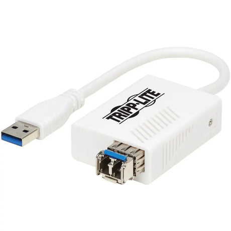 EATON Tripp Lite USB MMF Fiber Transceiver Ethernet Adapter 10/100/1000Mbps LC - USB 3.0 Type A - 1 Port(s) - Optical Fiber - U336-MMF-1G-LC