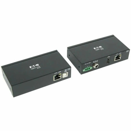 EATON Tripp Lite USB over Cat5/Cat6 Extender Kit 1-Port Industrial USB 2.0 w ESD - 1 Input Device - 1 Output Device - 150 ft Range - 2 x Network (RJ-45) - 2 x USB - Twisted Pair - Category 6 - Rack-mountabl...  - B203-101-IND