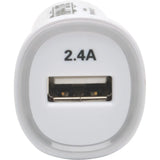 EATON Tripp Lite USB Tablet Phone Car Charger High Power Adapter 5V / 2.4A 12W - 12 V DC Input Voltage - 5 V DC Output Voltage - 2.40 A Output Current - U280-001-C2