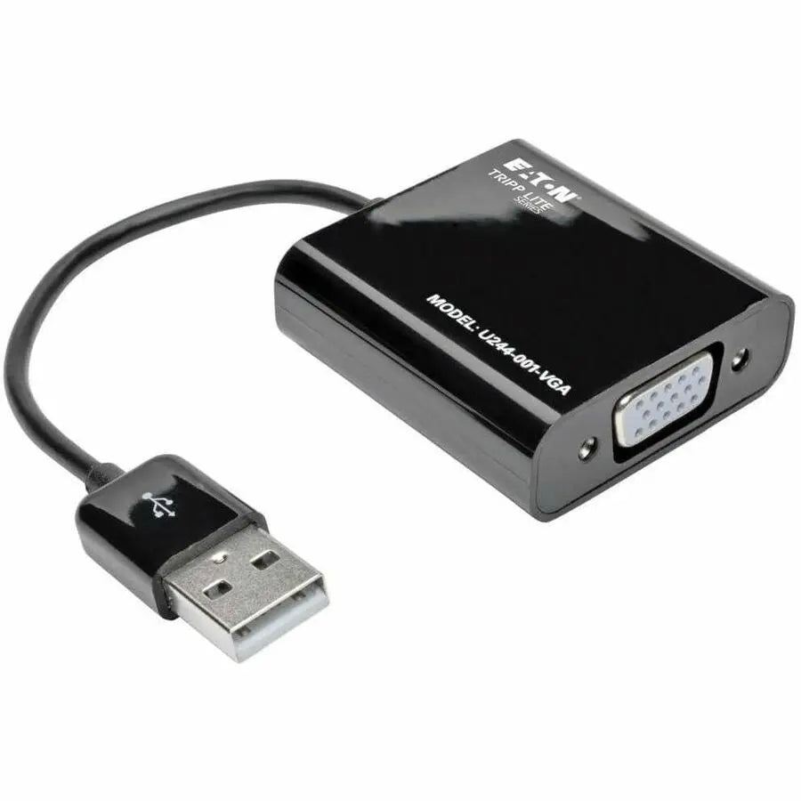 EATON Tripp Lite USB to VGA Adapter Multi Monitor External Video Converter 1080p - 1 x VGA - Mac, PC - U244-001-VGA