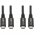 EATON Tripp Lite USB4 40Gbps Cable (M/M)-USB-C, 8K 60 Hz, 100W PD Charging, Black, 31 in.(0.8 m) - 2.62 ft Thunderbolt 3 Data Transfer Cable for Notebook, Smartphone, Dock, PC, MacBook, Chromebook, External...  - U520-31N
