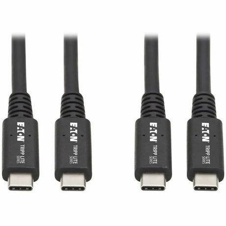 EATON Tripp Lite USB4 40Gbps Cable (M/M)-USB-C, 8K 60 Hz, 100W PD Charging, Black, 31 in.(0.8 m) - 2.62 ft Thunderbolt 3 Data Transfer Cable for Notebook, Smartphone, Dock, PC, MacBook, Chromebook, External...  - U520-31N