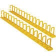 EATON Tripp Lite Vertical Cable Manager - Flexible Rings, Yellow, 6 ft. (1.8 m) - Vertical Cable Manager - Yellow - 2 Pack - Steel - SRCABLERINGVRTF