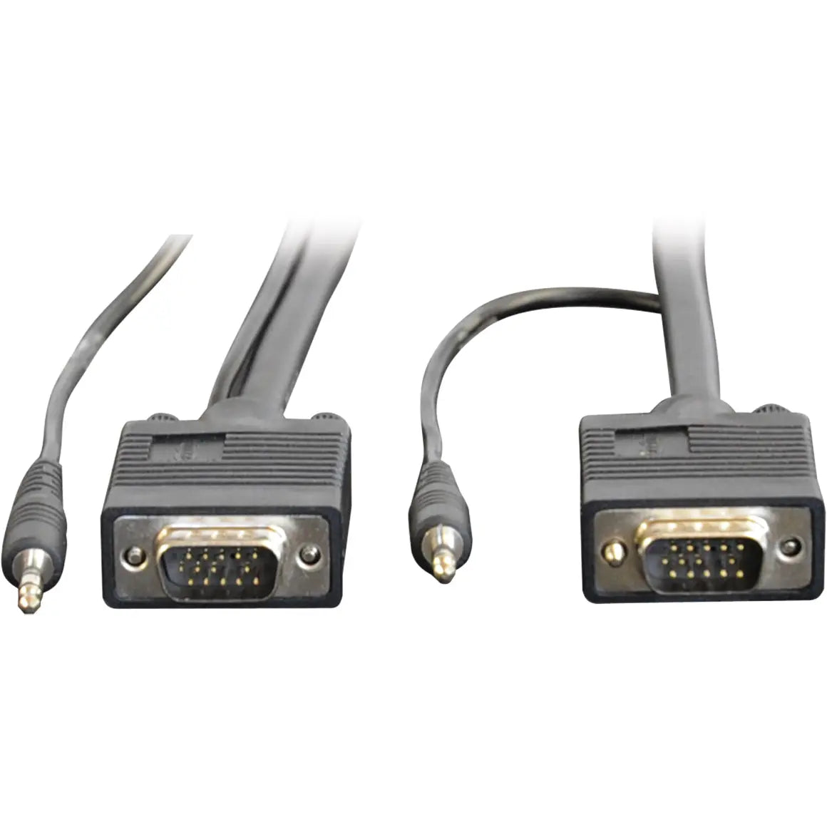 EATON Tripp Lite VGA Coax Monitor Cable with audio, High Resolution cable with RGB coax - (HD15 and 3.5mm M/M) 10-ft. - P504-010
