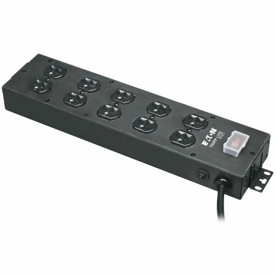 EATON Tripp Lite Waber Power Strip 10-Outlet Industrial 5-15R 15ft Cord 5-15P - NEMA 5-15P - 10 NEMA 5-15R - 15ft - UL800CB-15