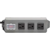 EATON Tripp Lite Waber Power Strip Metal 5-15R 3 Outlet 5-15P 6' Cord - NEMA 5-15P - 3 NEMA 5-15R - 6ft - 3SP