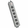 EATON Tripp Lite Waber Power Strip Metal 5-15R 6 Outlet 5-15P 6' Cord - NEMA 5-15P - 6 NEMA 5-15R - 6ft - 6SP