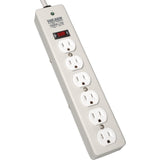 EATON Tripp Lite Waber Surge Protector Strip 6 outlet 6' Cord 1050 Joules - Receptacles: 6 x NEMA 5-15R - 1050J - DG206