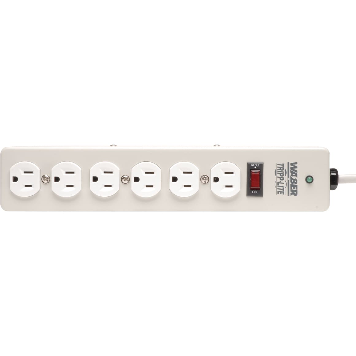 EATON Tripp Lite Waber Surge Protector Strip 6 outlet 6' Cord 1050 Joules - Receptacles: 6 x NEMA 5-15R - 1050J - DG206