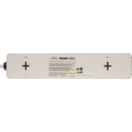 EATON Tripp Lite Waber Surge Protector Strip 6 outlet 6' Cord 1050 Joules - Receptacles: 6 x NEMA 5-15R - 1050J - DG206